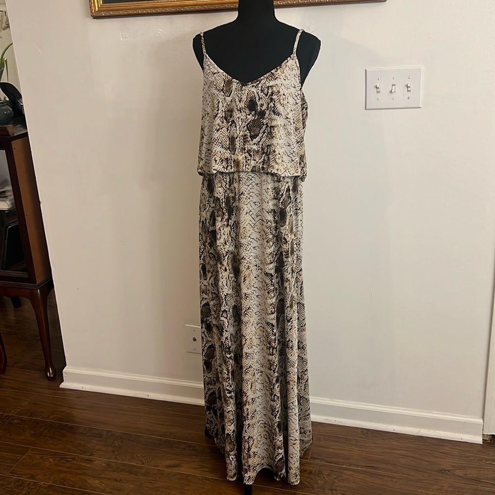 Ashley Stewart Maxi Sundress, Sz L/XL.